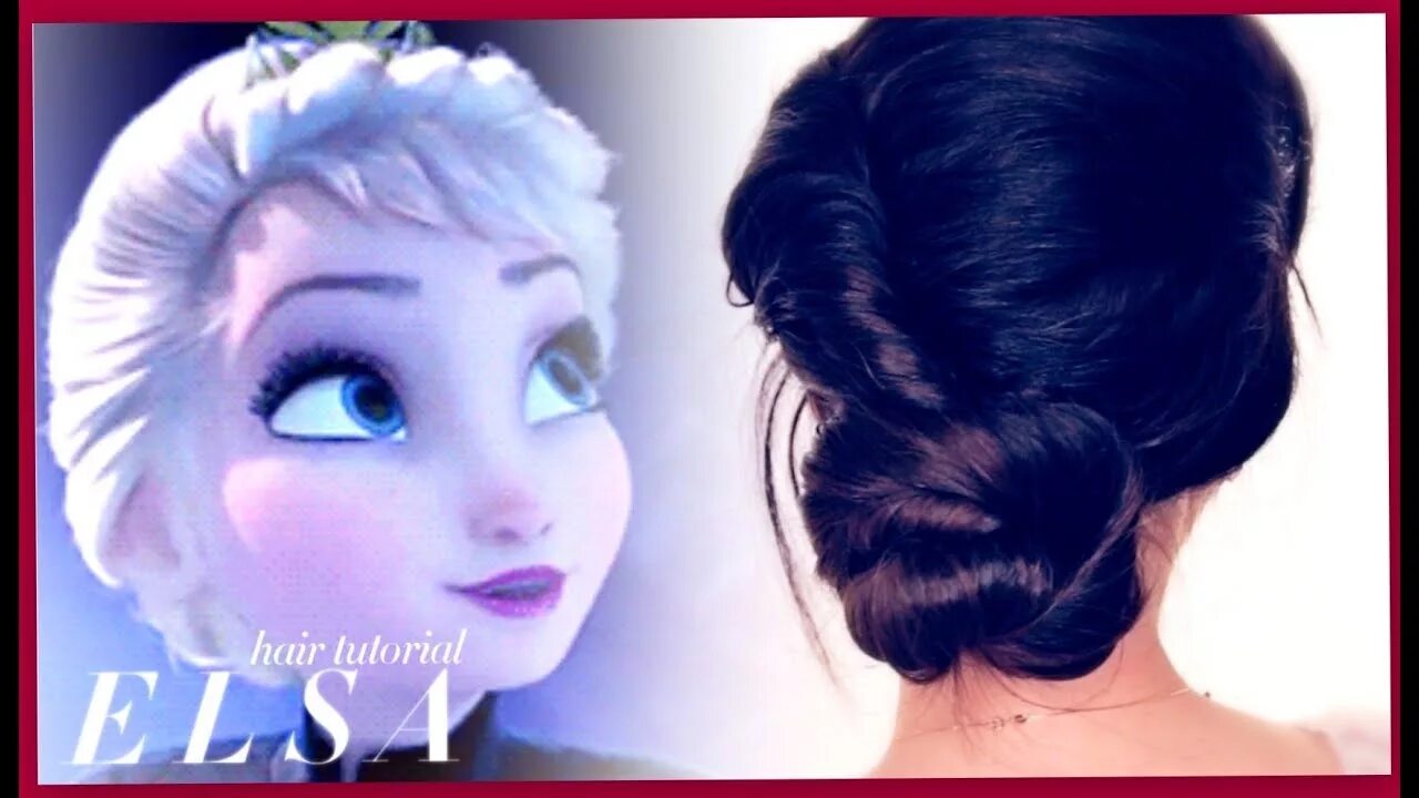 Прическа холодная ★ FROZEN ELSA'S Coronation HAIR TUTORIAL Disney HAIRSTYLES - YouTube