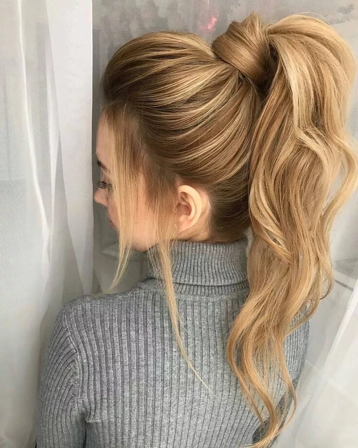 Прическа хвост WAIT! Can we do the weekend over? We weren't ready with our new high-pony by @mi