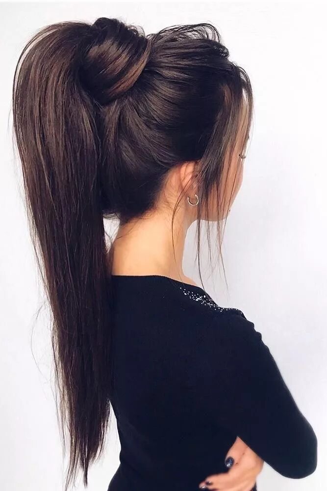 Прическа хвост на длинные Ponytail Hairstyles For Wedding: 50+ Best Looks & Expert Tips High ponytail hair