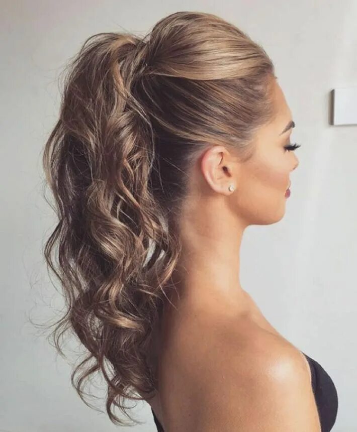 Прическа хвост на длинные волосы 20 Date-Night Hair Ideas to Capture all the Attention Evening hairstyles, Night 