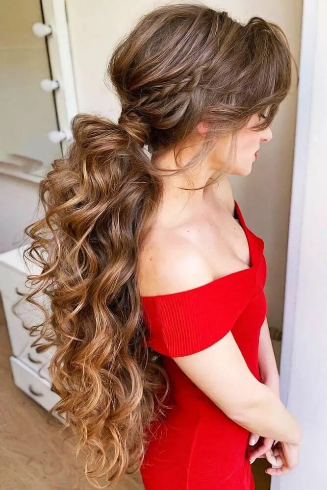 Прическа хвост с локонами на длинные 35 Creative Low Ponytail Hairstyles For Any Season And Occasion Low ponytail hai