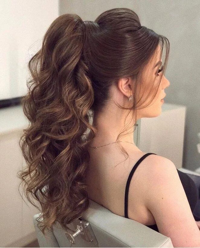 Прическа хвост с локонами на длинные 40 Beautiful Wedding Hairstyles For Long Hair #weddinghairstyles #hairstylesforl