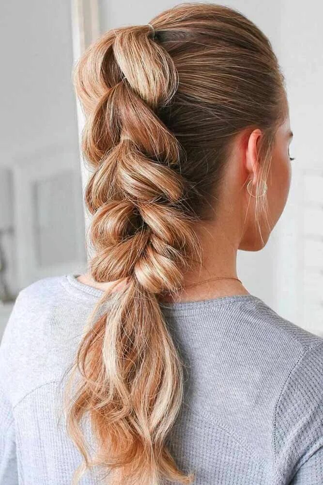 Прическа хвост с резинками на длинные 30 Winter Hairstyles To Try This Season Hair styles, Long braided hairstyles, Wi