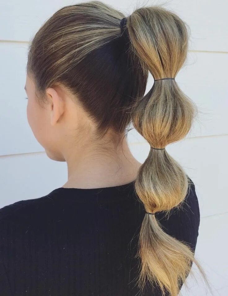 Прическа хвостики с резинками на длинные волосы 20 Creative Back to School Hairstyles to Try in 2024 High ponytail hairstyles, L