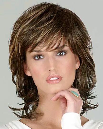 Прическа итальянка фото Henry Margu Wigs From elegantwigs.com Short shag hairstyles, Medium hair styles 