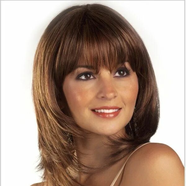 Прическа итальянка на длинные волосы Women's Fashion Wig Human Hair Glueless Wigs Wish Wig styles, Human hair, Wigs