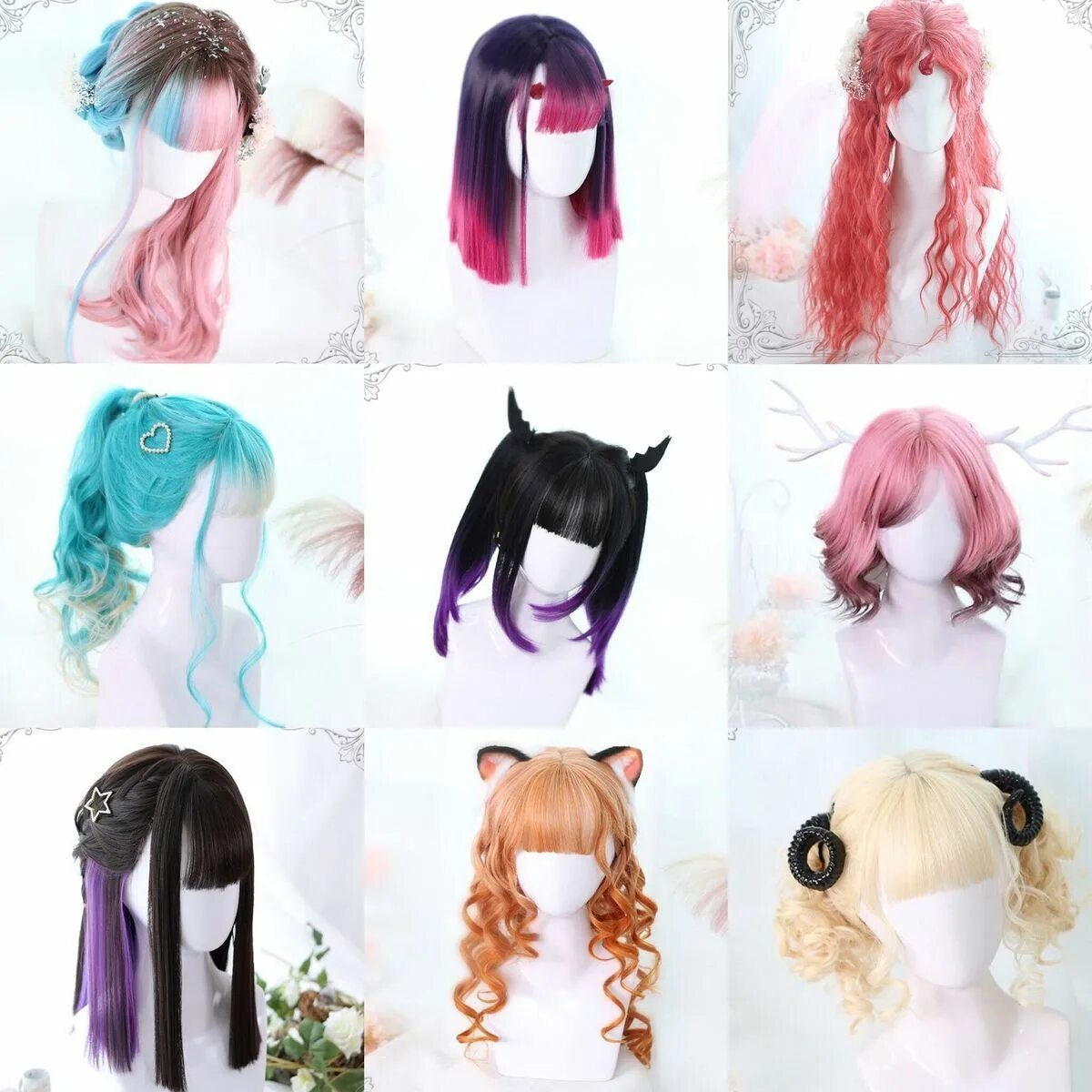 Прическа из аниме для девочек 12 constellation limited edition wig YV90071 Kawaii hairstyles, Kawaii wigs, Ani