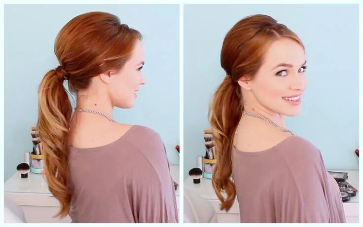 Прическа из двух хвостов на средние волосы Retro Inspired Ponytail Hot hair styles, Ponytail hairstyles, Retro hairstyles