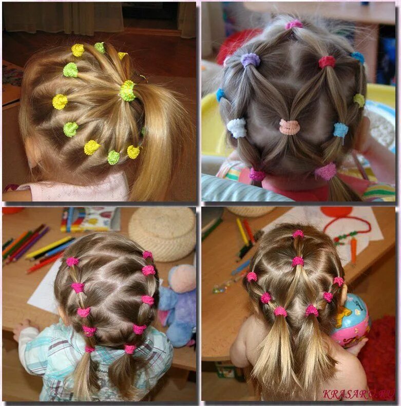 Прическа из маленьких резиночек для девочек kasytes Toddler hairstyles girl, Childrens hairstyles, Girl hairstyles