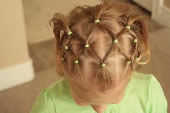 Прическа из резиночек на короткие волосы IMG_4518.JPG (image) Girl hair dos, Kids hairstyles