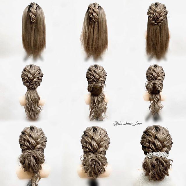 Прическа из жгутов на длинные волосы T I N O S O I N I N E N (@tinoshair_tino) * Фото и видео в Instagram Long hair s