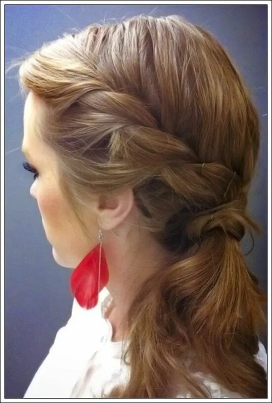 Прическа из жгутов на средние волосы Different pony tail hair styles Coiffure mariée, Coiffure, Coiffures simples