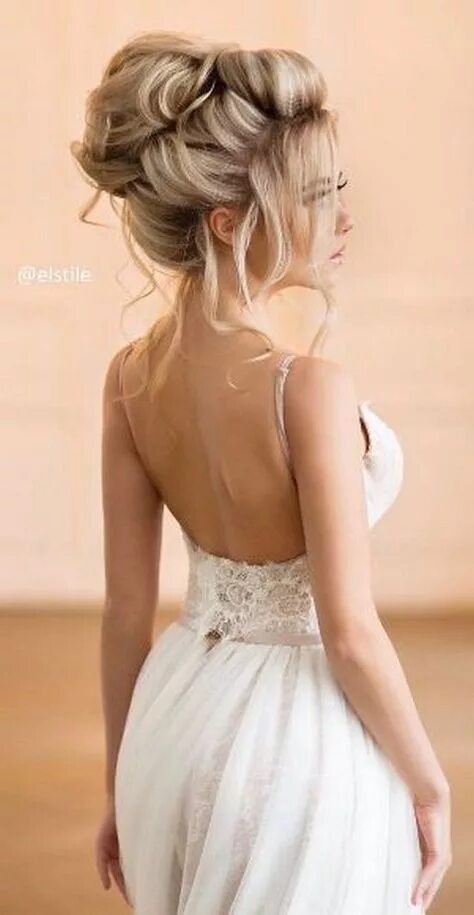 Прическа к платью ❤ 100 Wow-Worthy Long Wedding Hairstyles from Elstile - Hi Miss Puff - Page 4 We