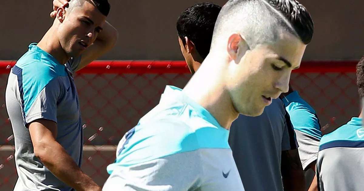 Прическа как у криштиану роналду сделать ребенку World Cup 2014: Cristiano Ronaldo debuts SHOCKING new haircut ahead of must-win 