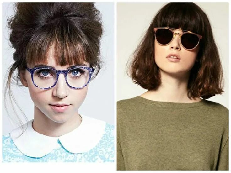 Прическа какая очки Bangs and glasses can be adorable, quirky or edgy but it could also look like yo