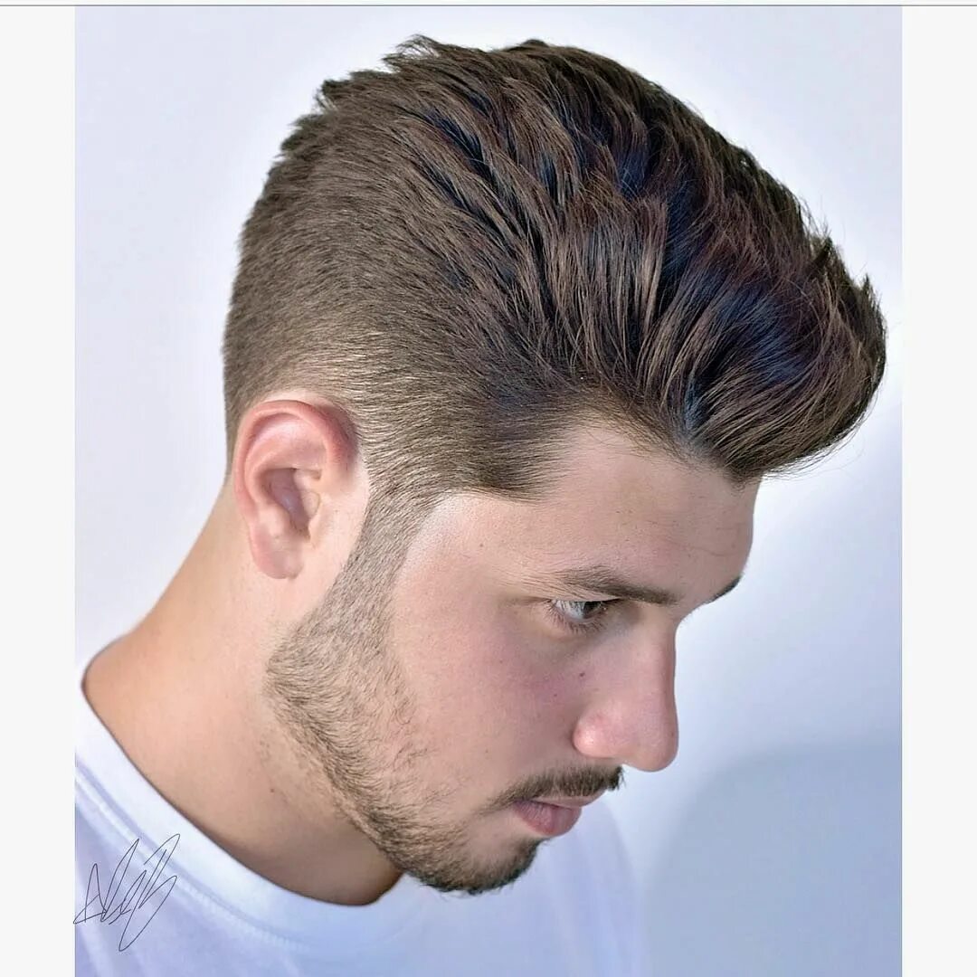 Прическа канадка фото со всех сторон Best Men's Hairstyles and Men's Haircuts For 2024 Thick short hair cuts, Thick h