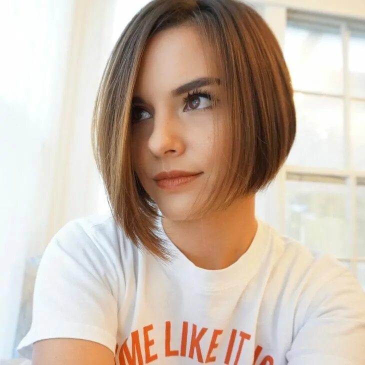 Прическа каре 13 лет Cabelo curto liso: 60 cortes tendência para um visual moderno e estiloso Short b