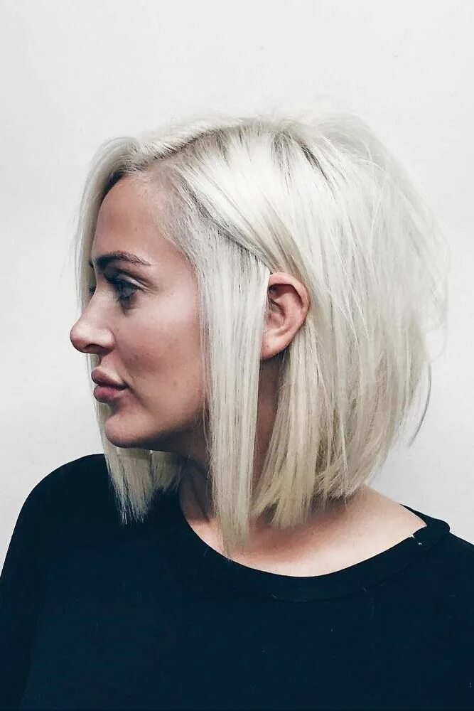 Прическа каре белые волосы Blonde bob Cute hairstyles for short hair, Short hair styles for round faces, Ea