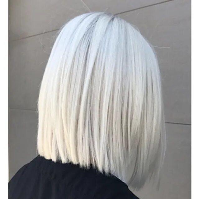 Прическа каре белые волосы hair color ideas 2019 Short white hair, Wavy bob hairstyles, Thick hair styles