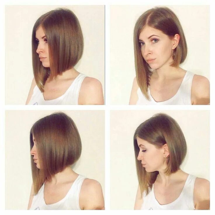 Прическа каре без стрижки Beautiful bob on @angikv :) Are you thinking about getting a bob haircut? DM me 