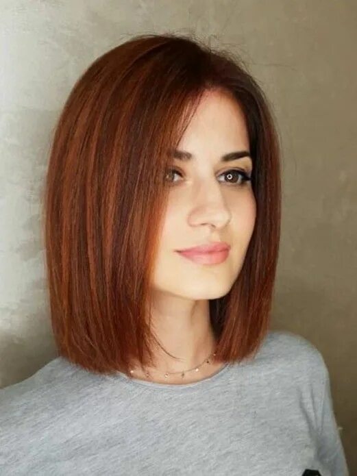 Прическа каре до плеч без челки Pin on Тенденции 2018-2023 года Medium hair styles, Hairstyles haircuts, Short h