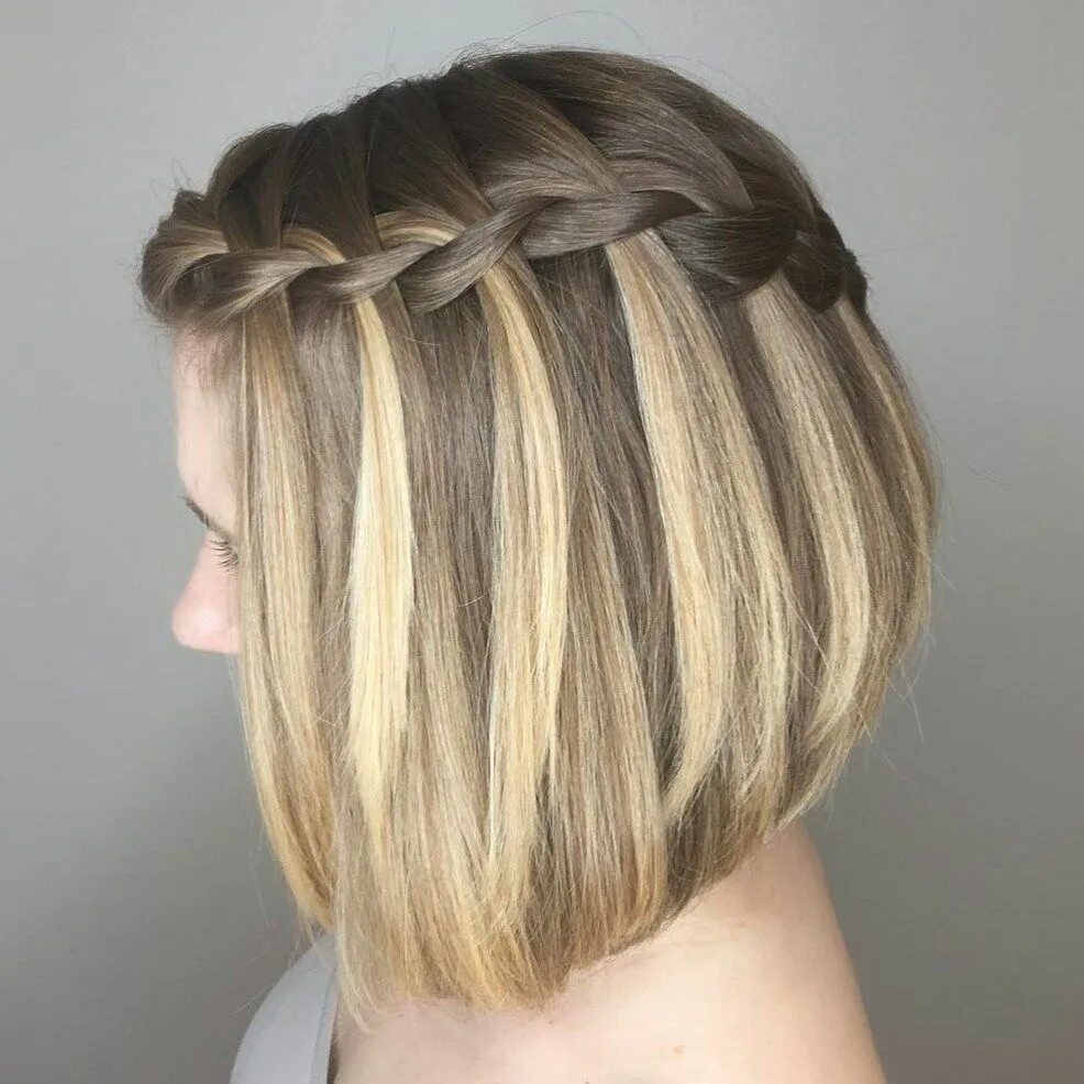 Прическа каре фото косы 40 Stylish Hairstyles and Haircuts for Teenage Girls Braids for short hair, Bob 