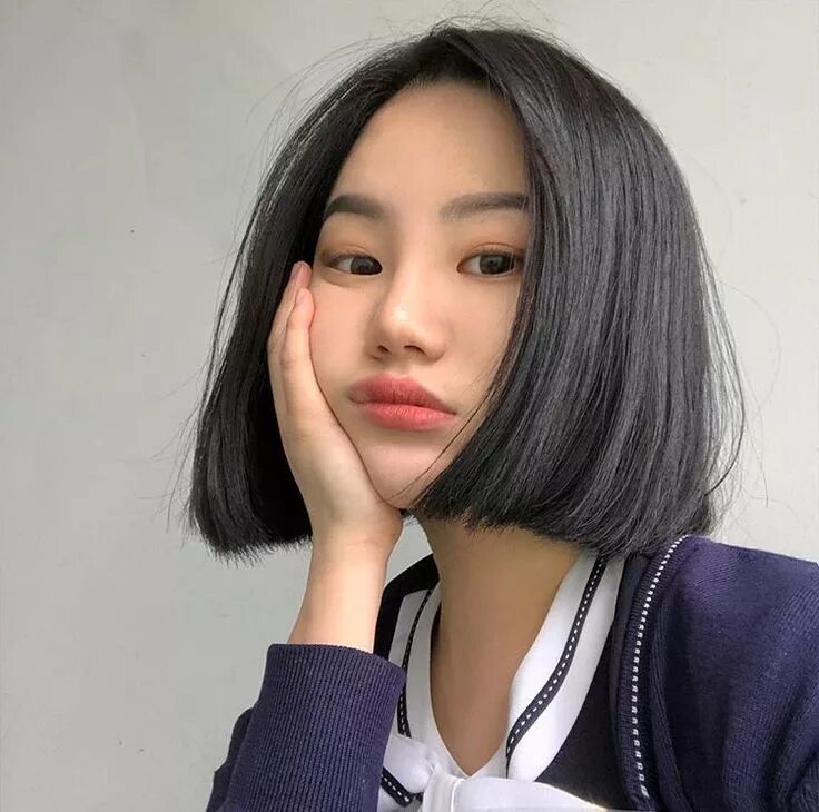 Прическа каре кореянки Pinterest Korean short hair, Ulzzang short hair, Shot hair styles