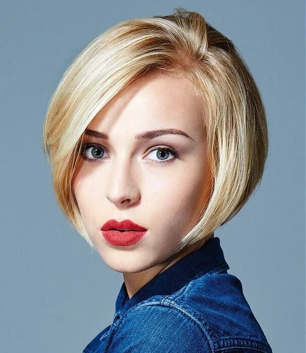 Прическа каре короткое женская без челки b46c3367d2d16e3e1d13609620f74267 Short bob haircuts, Short blonde hair, Short bo