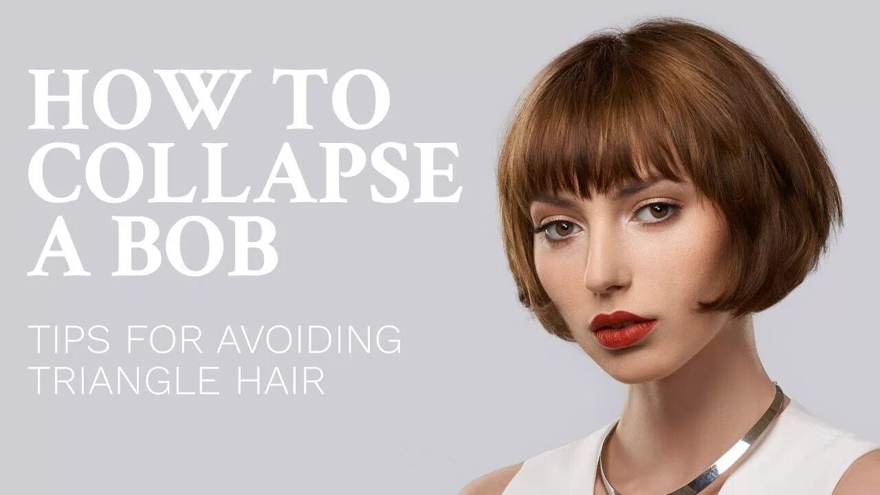 Прическа каре перевод How to collapse a bob haircut - avoid triangle hair - YouTube Triangle hair, Bob