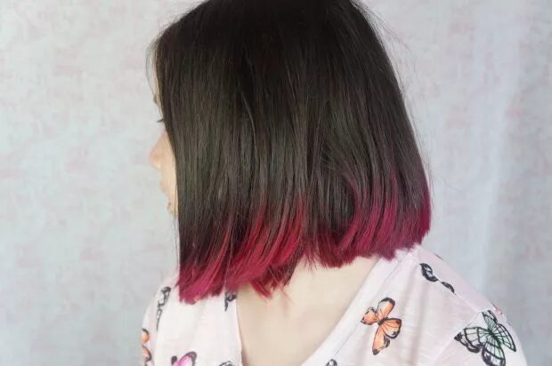 Прическа каре покрашенная I Gave a 10-Year-Old Hot Pink Ombre Hair, Plus COTW! Dip dye hair, Pink ombre ha