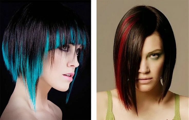 Прическа каре с прядями Two-color-hair-hair-color-2017-hair-trends-2017-hair-color-ideas #hair #trends #