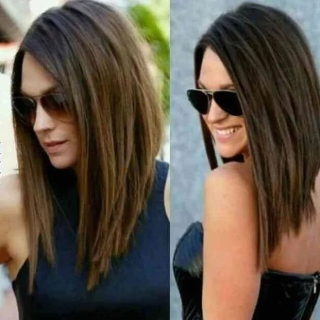 Прическа каре спереди длинные Hairstyle Trends - 30 Best Long Bob Hairstyles and Haircuts (Photos Collection) 