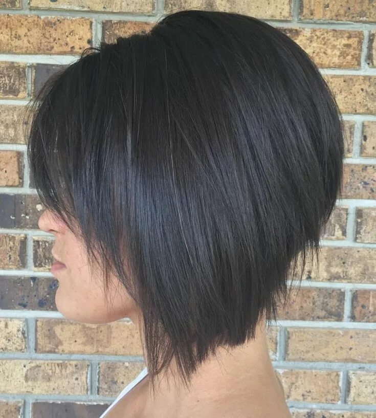 Прическа каре сзади коротко спереди 50 Hottest Stacked Haircuts to Try in 2024 Stacked bob hairstyles, Angled bob ha