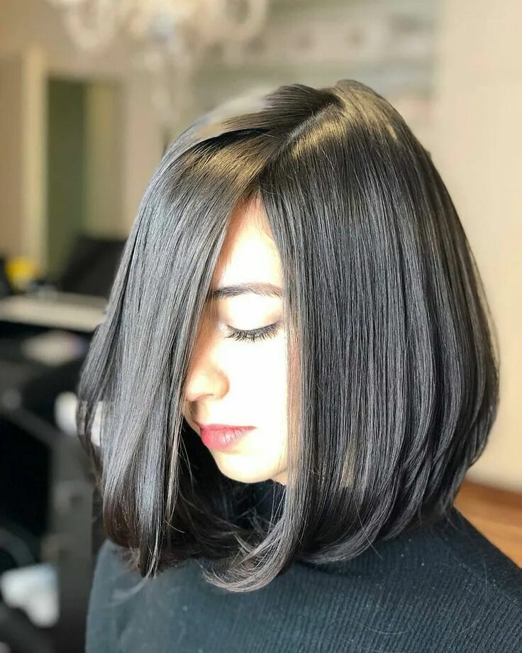 Прическа каре темные волосы Какую прическу каре выбрать в 2019 году Wavy bob hairstyles, Long hair styles, S