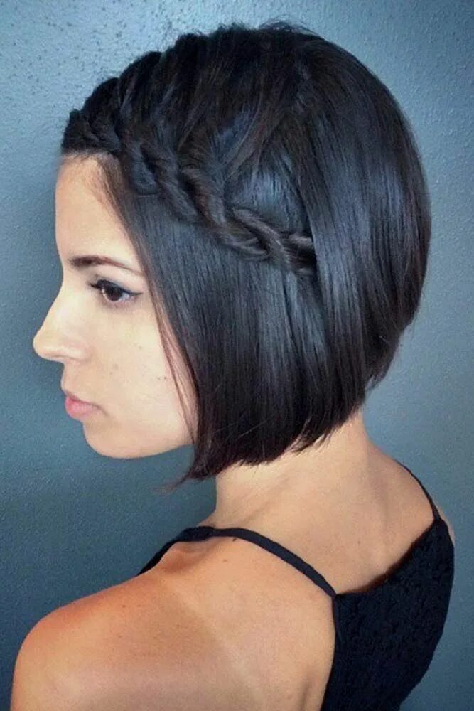 Прическа каре заплести Short Hairstyles To Wear At The Christmas Party Capelli per matrimoni, Acconciat