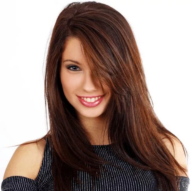 Прическа каштановые волосы Subtle Red Highlights Highlights for dark brown hair, Hair styles, Red highlight