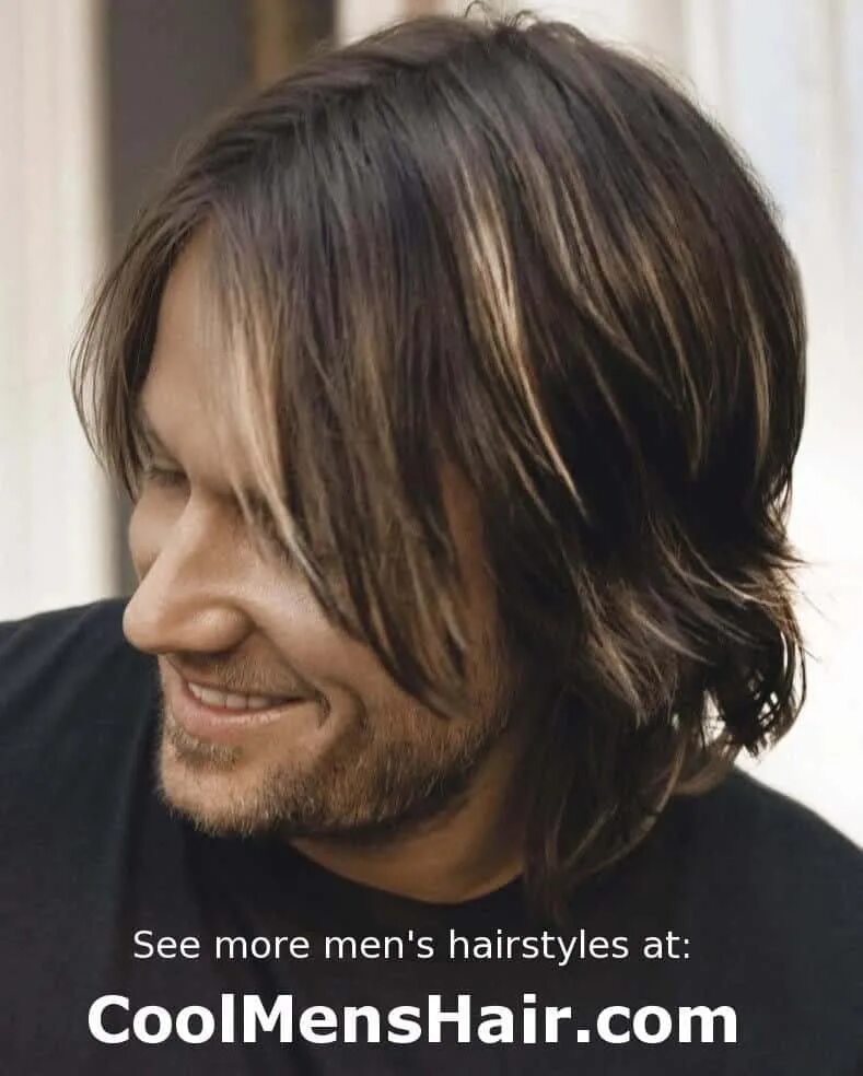 Прическа каскад мужская длинная Keith Urban Hairstyle - Cool Men's Hair