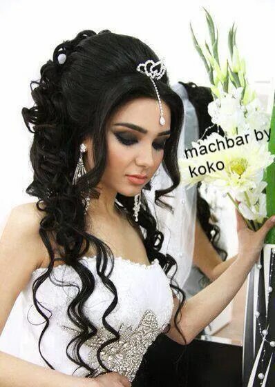 Прическа кавказ женская Pin on Make-up Bridal hair updo, Bride hairstyles, Wedding hairstyles