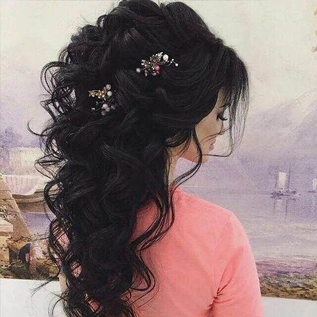 Прическа кавказ женская Pin on прически Long hair styles, Wedding hairstyles for long hair, Quince hairs