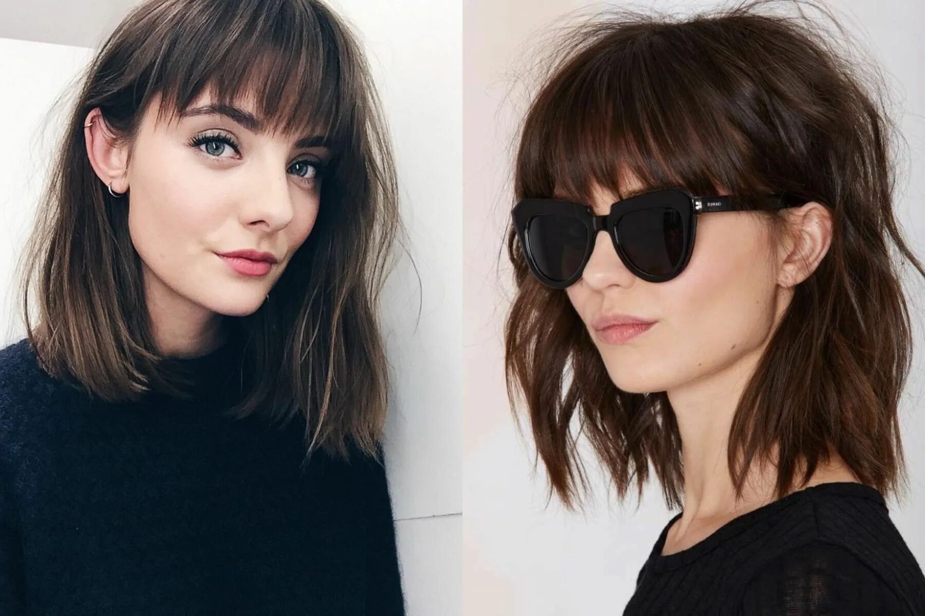 Прическа каждый день длинной челкой Latest Ragged Bangs 2018 For Women’s Hairstyles Волосы с челкой, Прерывистые при