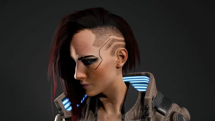 Прическа киберпанк 2077 мужская Cyberpunk 2077 Female V Kazuliski Cyberpunk 2077, Cyberpunk hairstyles, Cyberpun