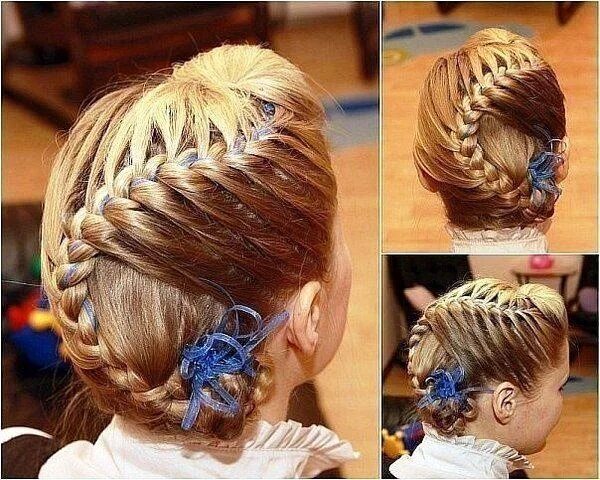 Прическа колосок для девочки на длинные волосы Hairstyle Braid Idea Прически, Детские прически, Стили стрижек