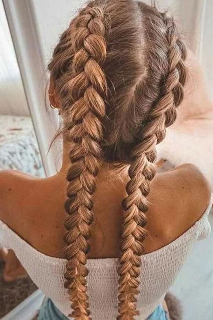 Прическа колосок фото Tendances 2023 pour les cheveux longs Braids for short hair, Braids for long hai