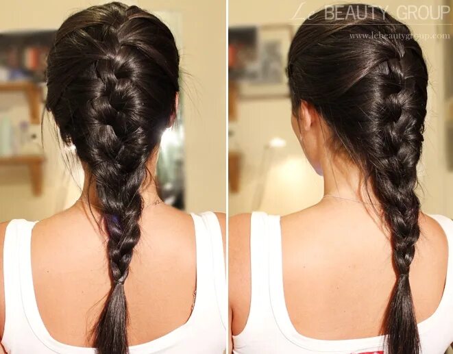 Прическа колосок на длинные волосы Hairstyle: Messy French Plait / Braid on Layered Hair Plaits hairstyles, Hair st