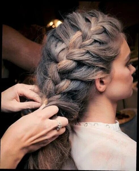 Прическа колосок на длинные волосы Pin by jada ware on Dang Thick hair styles, Long hair styles, Side braid hairsty