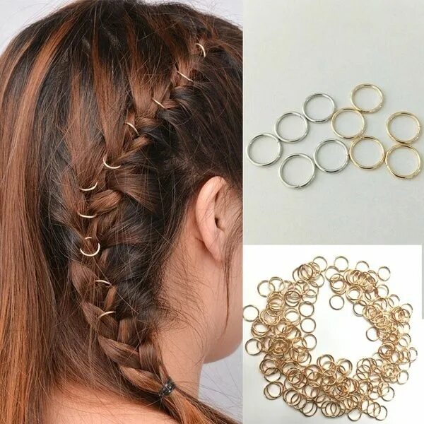 Прическа кольцо для девочки Bag Hair Braiding Dreadlock Bead Cuff Clip Braid Hoop Circle Single Circle Manua