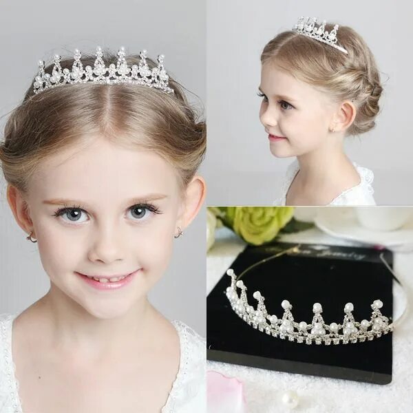 Прическа корона для девочек Wholesale Cheap Flower Girl Head Crown - Buy in Bulk on DHgate NZ