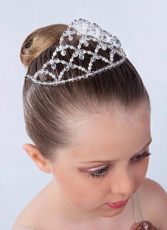 Прическа корона для девочек Tiara for Dancers, Petite Bella Tiara for Dance, Dance Tiara, Crystal Tiara Head