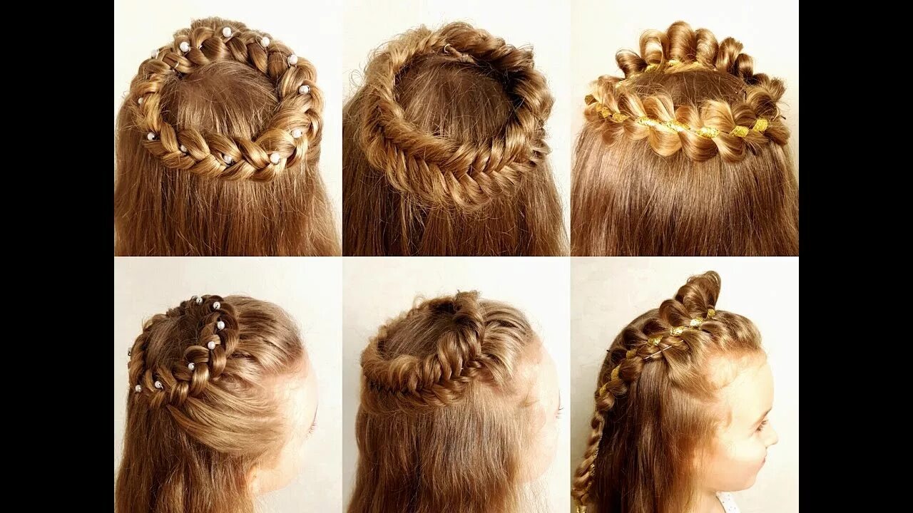 Прическа корона из волос для девочек Angel hairstyles! - Angel braid crown. Венок из косы. Коса-корона. - YouTube