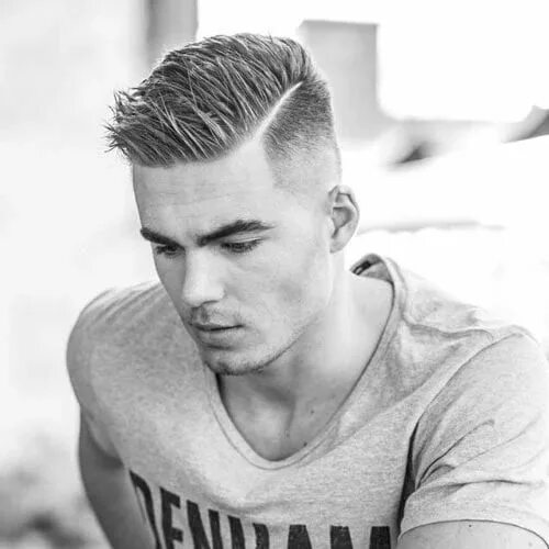 Прическа короткие бока длинная челка 33 Cool Summer Haircuts For Men in 2024 Fade haircut styles, Mens hairstyles sho